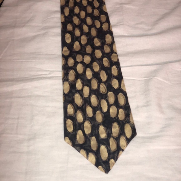 Men’s Calvin Klein Spotted Art Tie - Picture 2 of 3